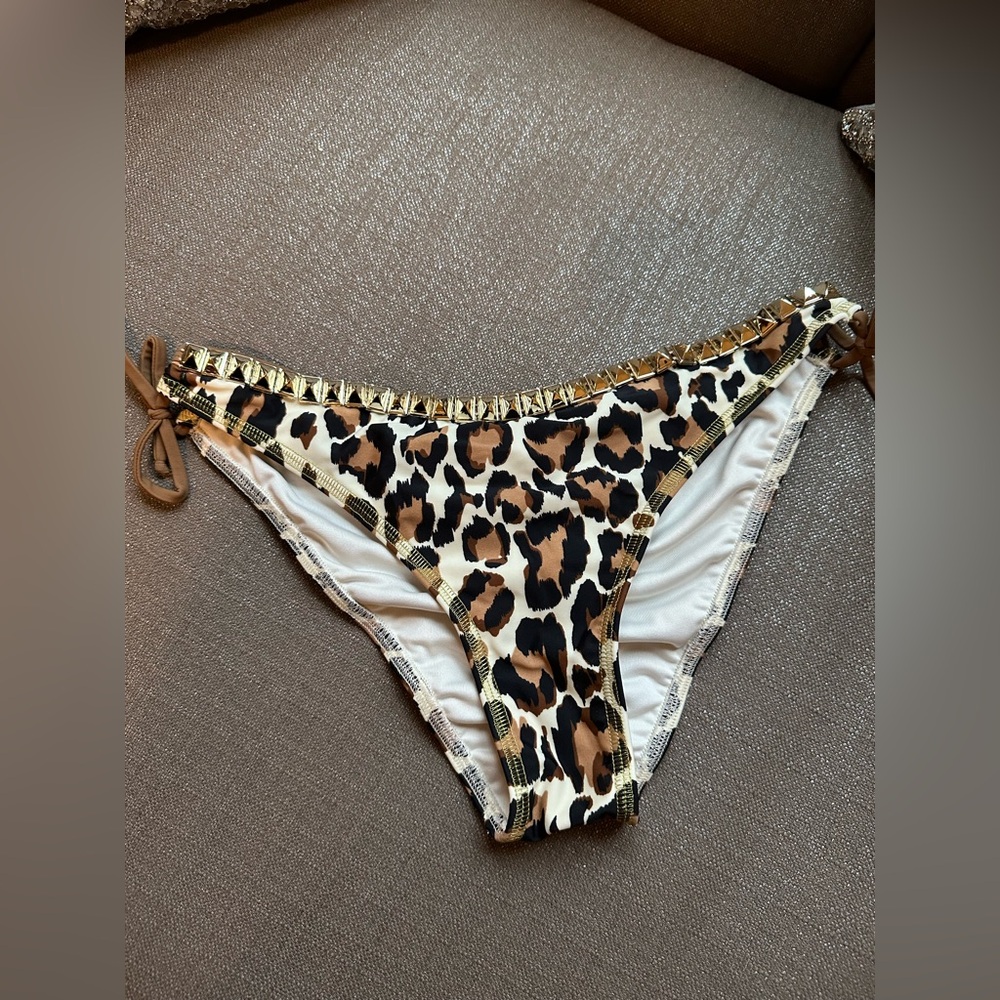 NEW ADG Luxe Swimwear 2pc String Bikini- Size Large - Picture 3 of 6